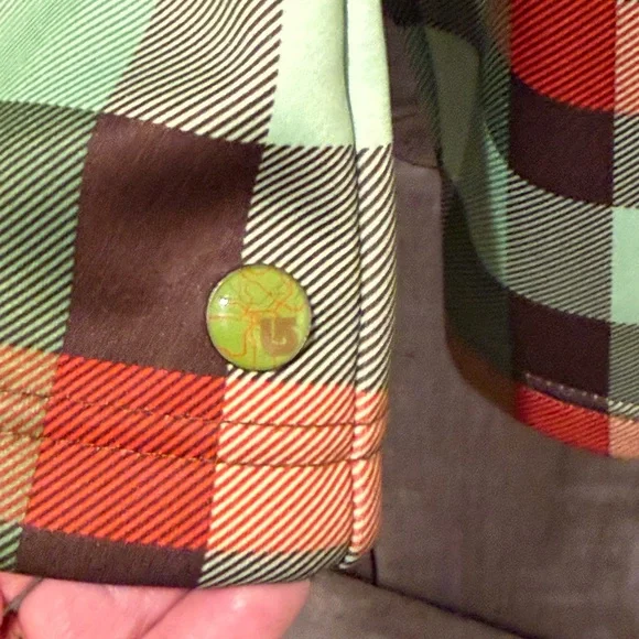 Burton Women’s Small Plaid Fleece Warm-up Jacket - Picture 3 of 6